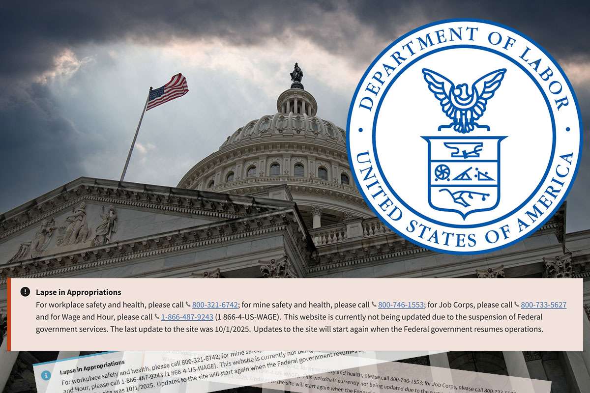 Safety-critical DOL activities continuing during government shutdown