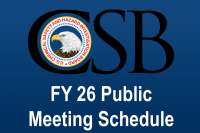 CSB announces FY 26 free quarterly public meeting dates