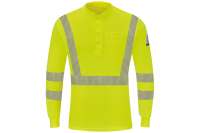 Bulwark Men’s Hi-Visibility Lightweight Long Sleeve Henley