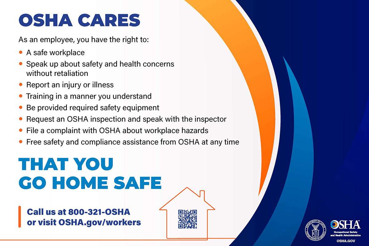U.S. Department of Labor launches OSHA Cares initiative