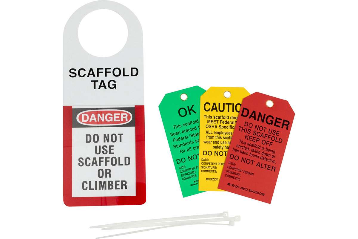 Brady ScaffTag Scaffold Status Holder and Tags