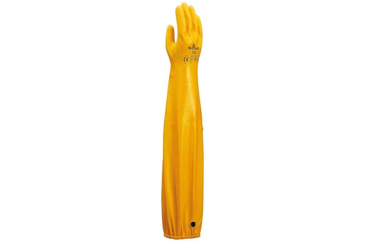 SHOWA 772 Atlas Shoulder-Length Dipped Nitrile Gloves