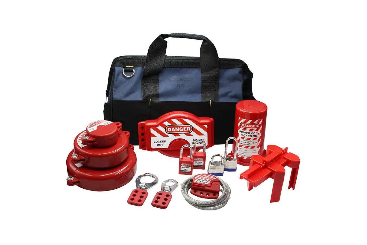 Creative Safety Supply Valve Lockout Kit with Carrying Bag