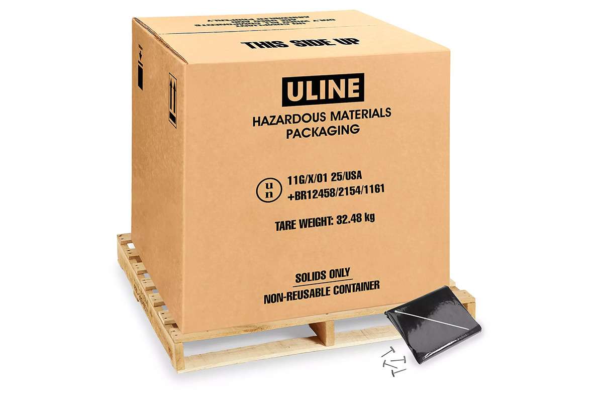 ULINE Hazmat Cubic Yard Box