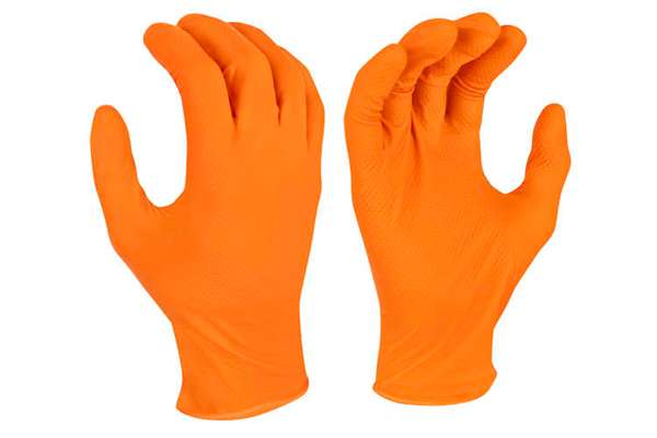Radians RWG9606 6-Mil Nitrile Diamond Grip Disposable Industrial Grade Glove