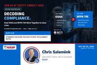 NASP hosting OSHA & NFPA 70E electrical compliance webinar at Safety Connect 2026