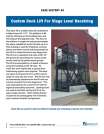 Custom Dock Lift For Stage Level Receiving