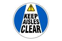 Brimar Industries ‘Keep Aisles Clear’ Floor Sign