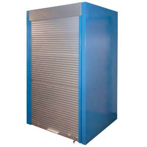 Lista International: Aluminum tambour door for storage wall system