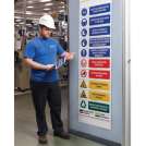 Brady: Selection of interchangeable safety sign sliders