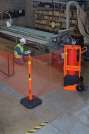 Ideal Warehouse Innovations: IRONguard Portable Safety Zone Visual Barrier System
