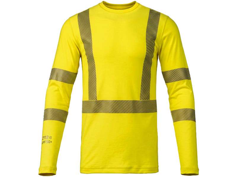 True North Gear Men’s Pro Dry Tech Dual-Hazard Long Sleeve Hi-Vis Yellow FR Shirt