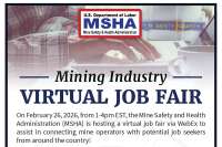 MSHA hosting Mining Industry Virtual Job Fair Feb. 26
