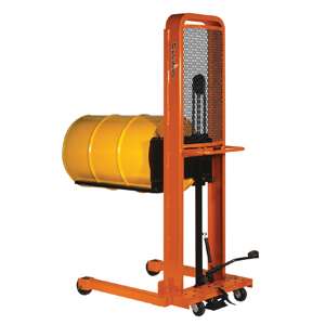 Presto Lifts: Line of manual and battery-operated drum stackers
