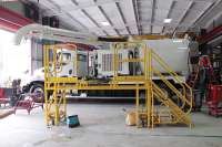 Vac-Con’s rolling ladder improves employee safety